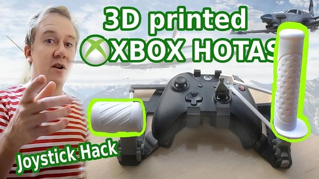 3D打印套件让Xbox One手柄变身模拟飞行操控杆